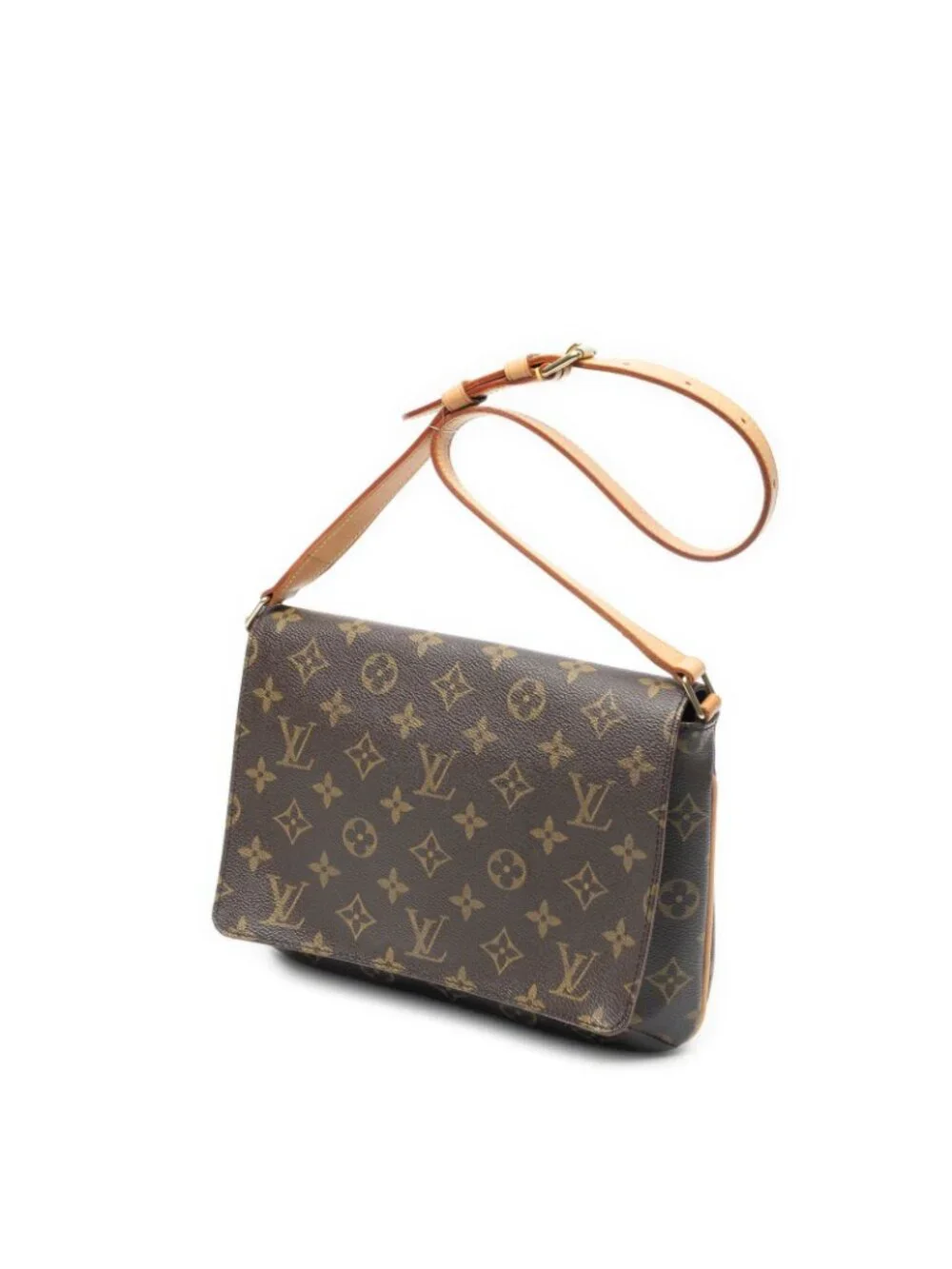 Louis Vuitton Musette Tango Brown Monogram Canvas Crossbody